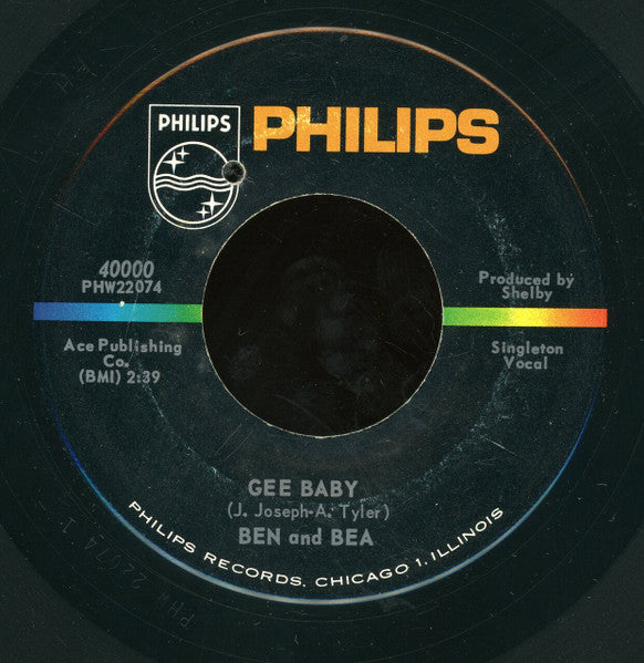 Ben And Bea : Gee Baby (7")