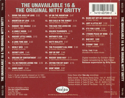 Various : The Unavailable 16 Hits & The Original Nitty Gritty (CD, Comp, RM)