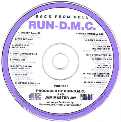 Run-DMC : Back From Hell (CD, Album)