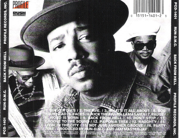 Run-DMC : Back From Hell (CD, Album)