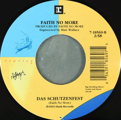 Faith No More : Easy / Das Schutzenfest (7", Single)