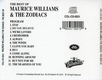 Maurice Williams & The Zodiacs : The Best Of Maurice Williams & The Zodiacs (CD, Comp, RE)