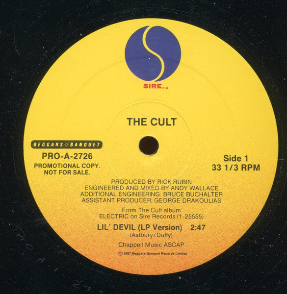 The Cult : Lil' Devil (12", Single, Promo)