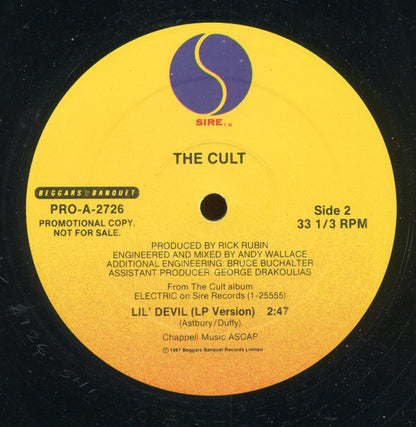 The Cult : Lil' Devil (12", Single, Promo)