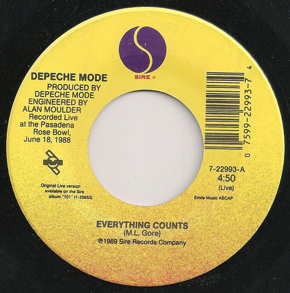 Depeche Mode : Everything Counts, Nothing (7", Single)