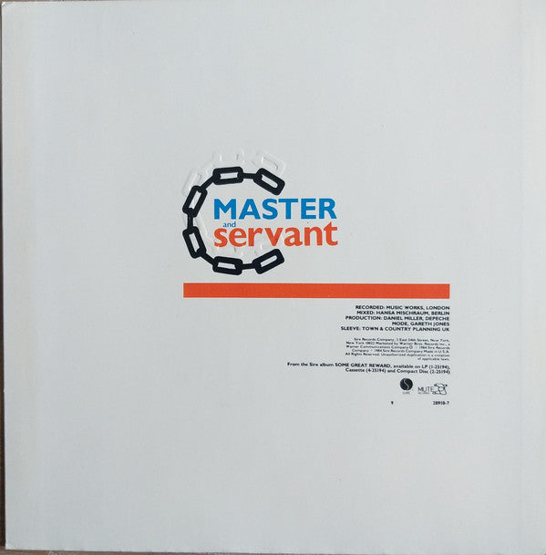 Depeche Mode : Master And Servant (7", Single, Promo, ARC)