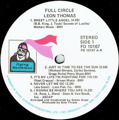 Leon Thomas : Full Circle (LP, Album, Gat)