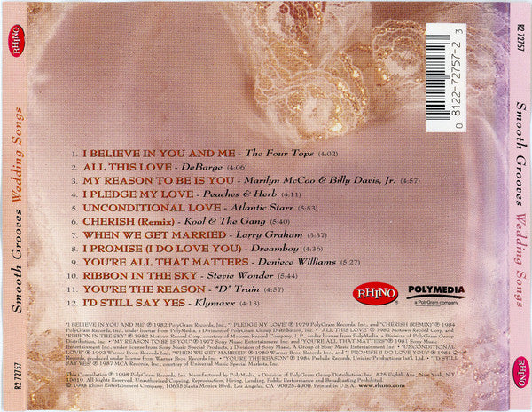 Various : Smooth Grooves Wedding Songs (CD, Comp)