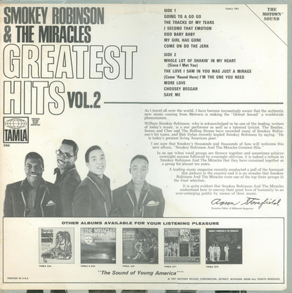 The Miracles : Greatest Hits Vol. 2 (LP, Comp)