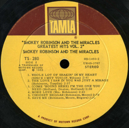 The Miracles : Greatest Hits Vol. 2 (LP, Comp)