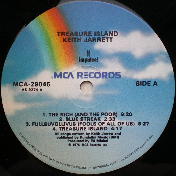 Keith Jarrett : Treasure Island (LP, Album, RE)