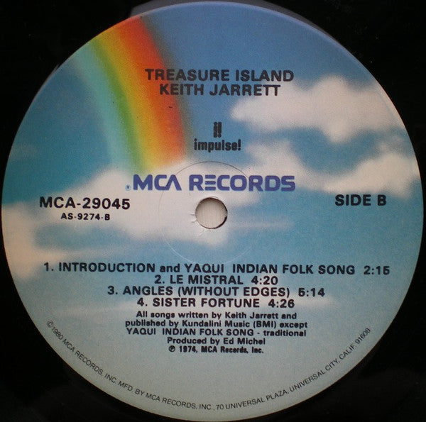 Keith Jarrett : Treasure Island (LP, Album, RE)