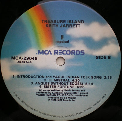 Keith Jarrett : Treasure Island (LP, Album, RE)