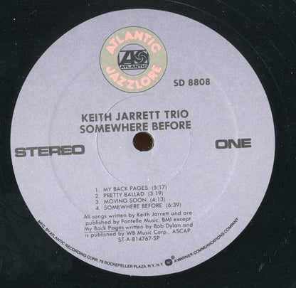 Keith Jarrett Trio : Somewhere Before (LP, Album, RE, SP )