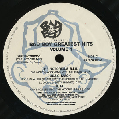 Various : Bad Boy Greatest Hits Volume 1 (2xLP, Comp)