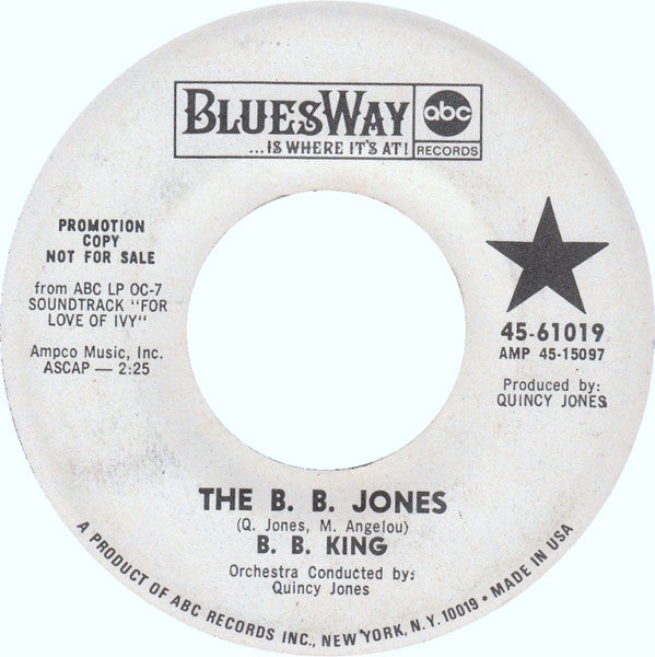 B.B. King : The B. B. Jones (7", Single, Promo)