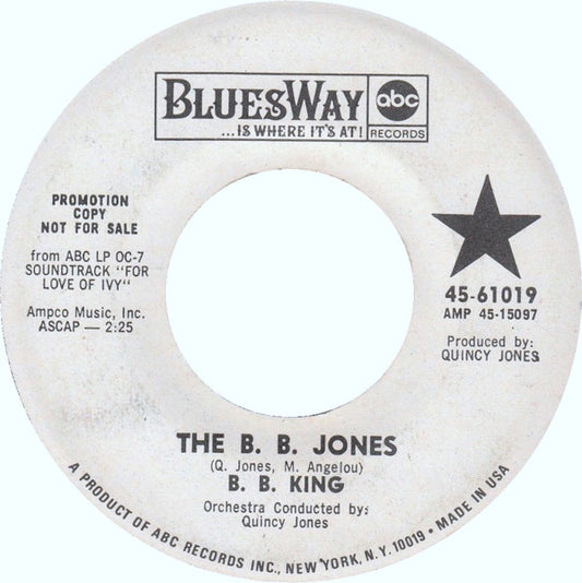 B.B. King : The B. B. Jones (7", Single, Promo)