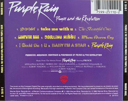 Prince And The Revolution : Purple Rain (CD, Album, RE, DDI)