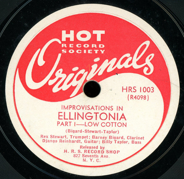 Rex Stewart, Barney Bigard, Django Reinhardt, Billy Taylor Sr. : Improvisations In Ellingtonia (2xShellac, 10")