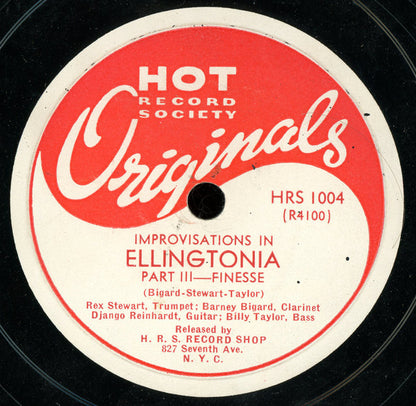Rex Stewart, Barney Bigard, Django Reinhardt, Billy Taylor Sr. : Improvisations In Ellingtonia (2xShellac, 10")