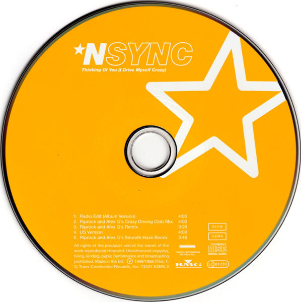 *NSYNC : Thinking Of You (I Drive Myself Crazy) (CD, Maxi)