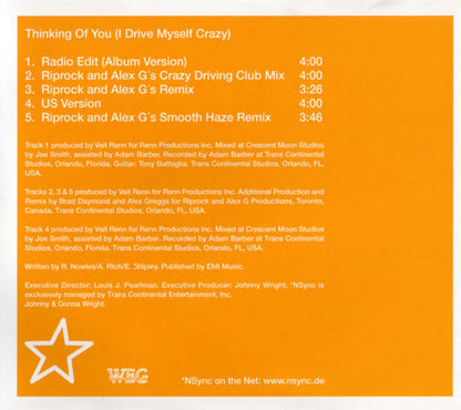 *NSYNC : Thinking Of You (I Drive Myself Crazy) (CD, Maxi)