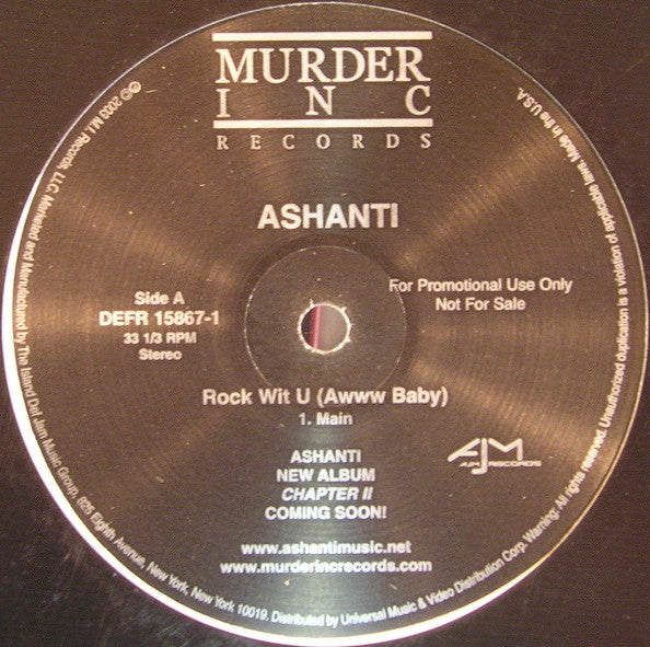 Ashanti : Rock Wit U (Awww Baby) (12", Promo)