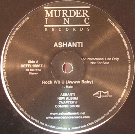 Ashanti : Rock Wit U (Awww Baby) (12", Promo)