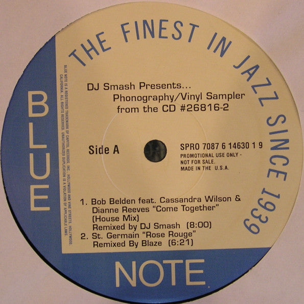 DJ Smash : Phonography (Vinyl Sampler) (12", Promo, Smplr)