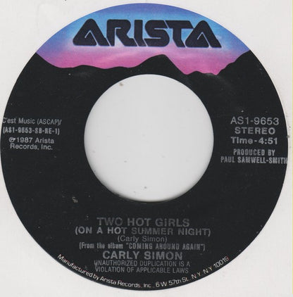 Carly Simon : All I Want Is You (7", Single, Styrene)