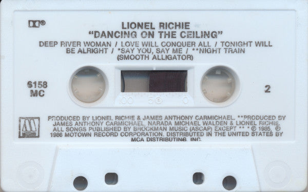 Lionel Richie : Dancing On The Ceiling (Cass, Album)