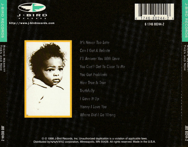 Richie Merritt : Then And Now (CD, Album)