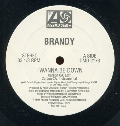 Brandy (2) : I Wanna Be Down (12", Promo)