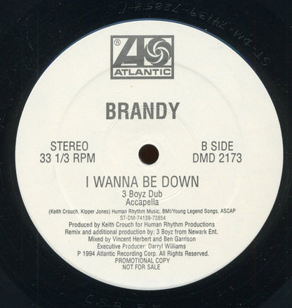 Brandy (2) : I Wanna Be Down (12", Promo)