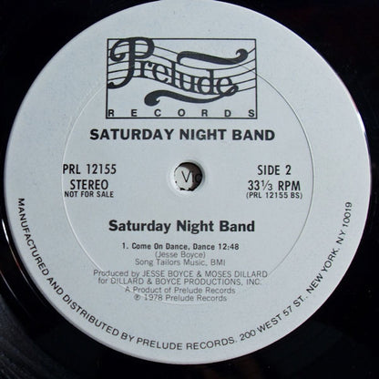 Saturday Night Band : Come On Dance, Dance (LP, Album, Promo)