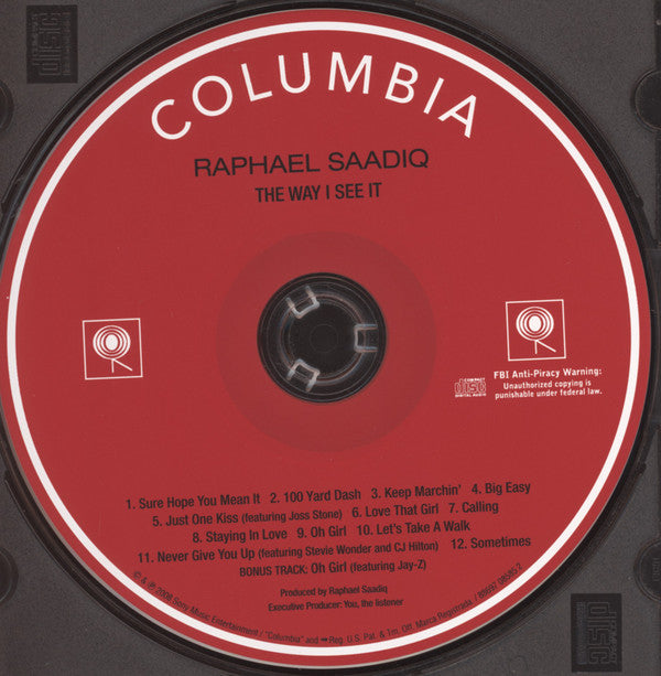 Raphael Saadiq : The Way I See It (CD, Album, Son)