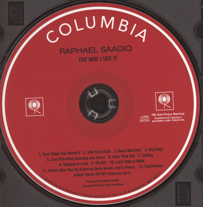 Raphael Saadiq : The Way I See It (CD, Album, Son)