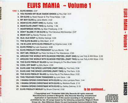 Various : Elvis Mania - Volume 1 (CD, Comp)
