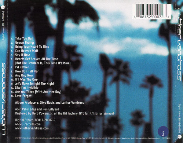 Luther Vandross : Luther Vandross (CD, Album, Den)