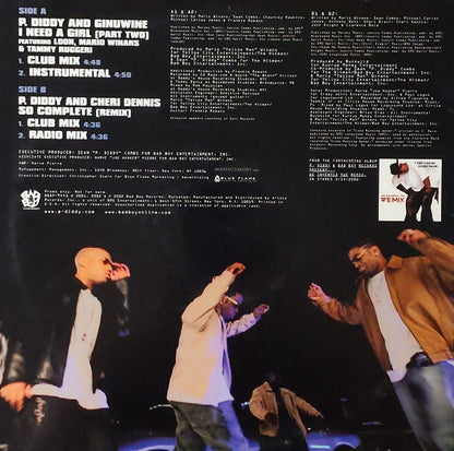 P. Diddy & Ginuwine / P. Diddy & Cheri Dennis : I Need A Girl (Part Two) / So Complete (Remix) (12", Promo, Red)