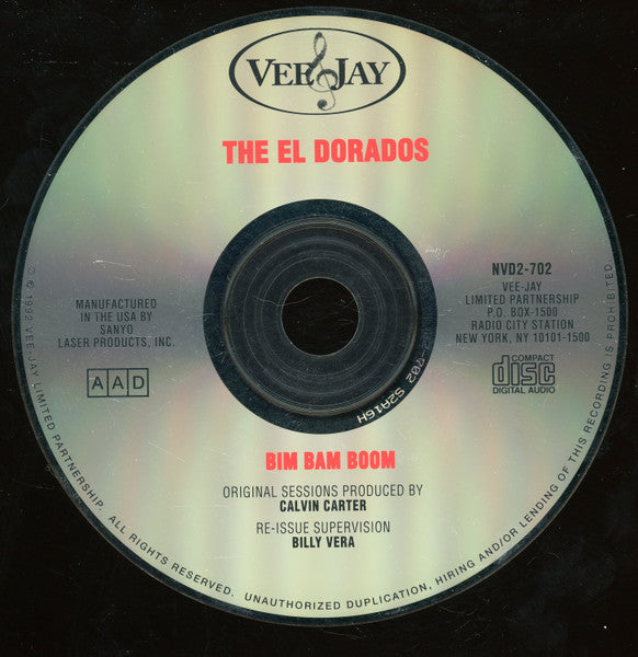 The El Dorados : Bim Bam Boom (CD, Comp)