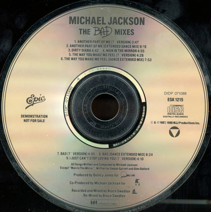 Michael Jackson : The Bad Mixes (CD, Comp, Promo)