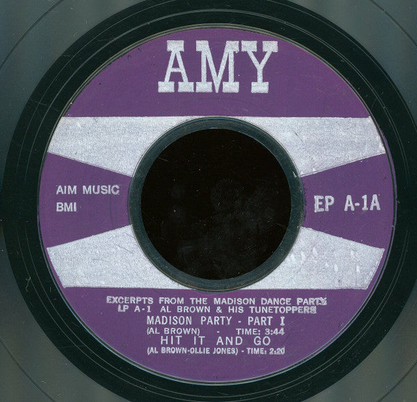 Al Brown's Tunetoppers : Excerpts From The Madison Dance Party (7", Styrene)