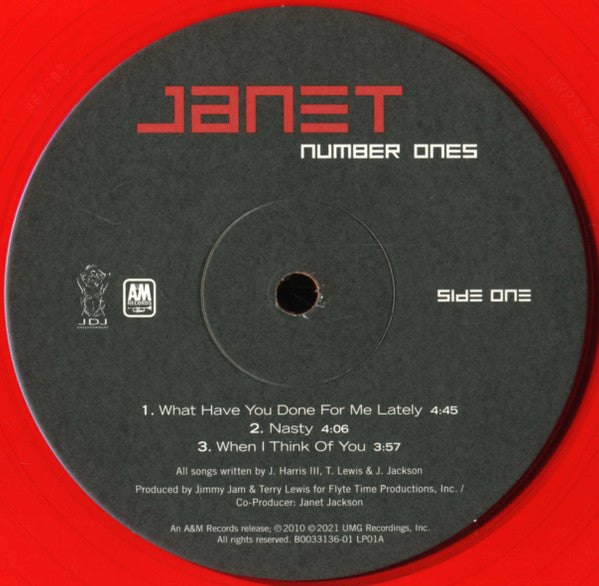 Janet Jackson : Number Ones (2xLP, Comp, Ltd, RE, Red)