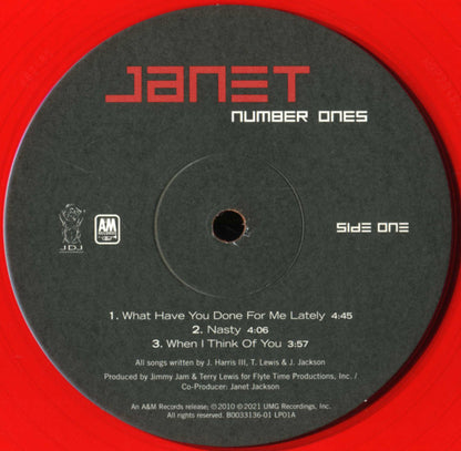 Janet Jackson : Number Ones (2xLP, Comp, Ltd, RE, Red)