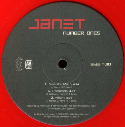 Janet Jackson : Number Ones (2xLP, Comp, Ltd, RE, Red)