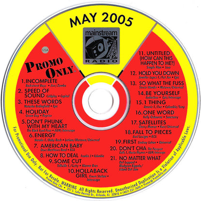 Various : Promo Only Mainstream Radio: May 05 (CD, Comp, Promo)