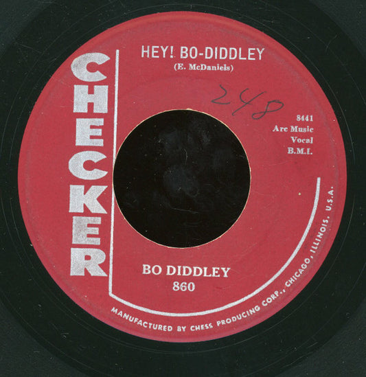 Bo Diddley : Hey! Bo-Diddley / Mona (7", Single, RE)