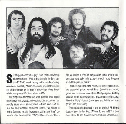 Average White Band : Pickin' Up The Pieces: The Best Of Average White Band (CD, Comp, RM)