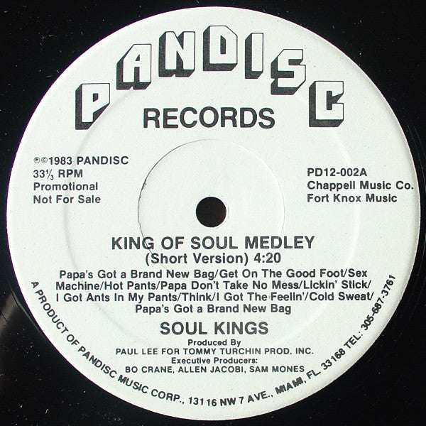Soul Kings : King Of Soul Medley (12", Promo)
